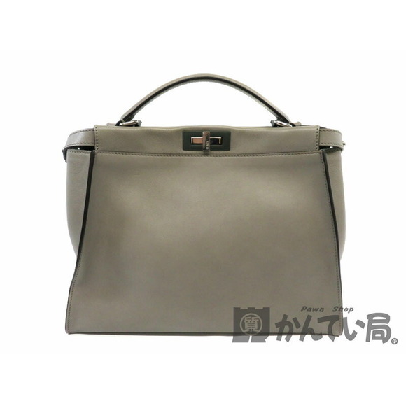 Fendi Handbags - Fendi Peekaboo Bag Gray